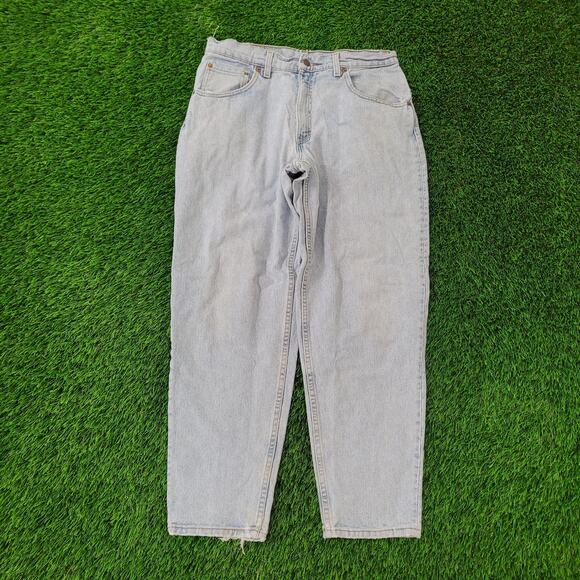 Vintage LEVIS 560 Baggy Jeans 32x29 Tapered Faded Light-Wash - Picture 1 of 16